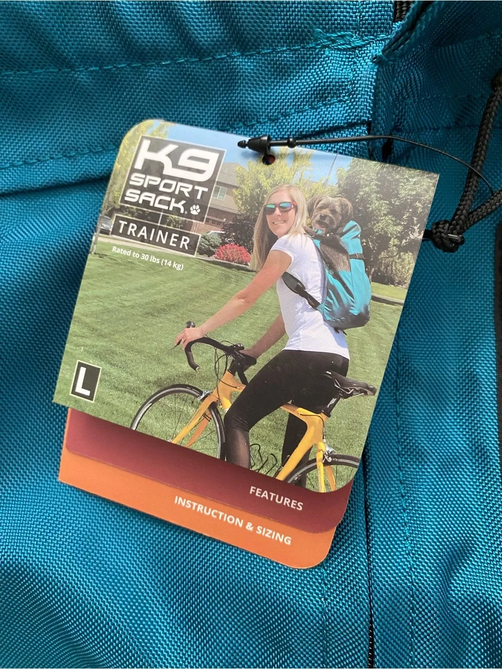 K9 Sport Sack Dog Carrier - Trainer /Harbor Blue Sz L 24”x12” (Agos 026)